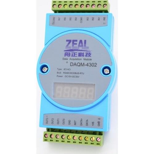 Frequency acquisition module forward and reverse pulse counter rotary encoder measurement PWM signal to 485Modbus