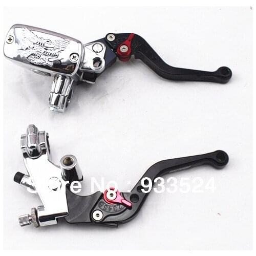 Motorcycle 7/8" 22mm Handlebar Eagle CNC Hand Control Reservoir Brake Clutch Levers For Honda Yamaha Kawasaki Suzuki KTN