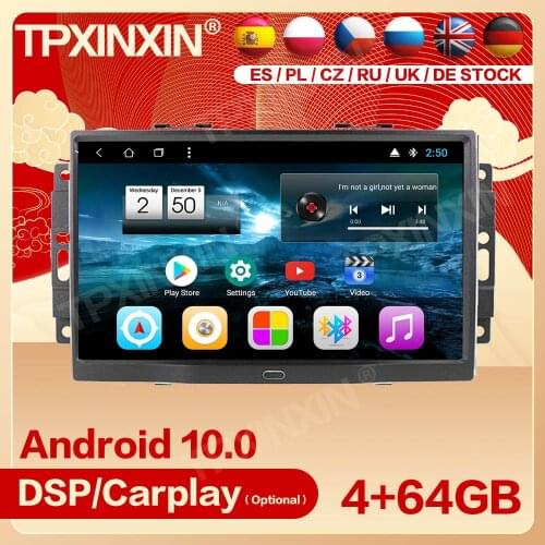 Android Radio Receiver Multimedia Stereo For Jeep Grand Cherokee Patriot Dodge Charger Chrysler 300C 2004 2005 2006-2008 Unit