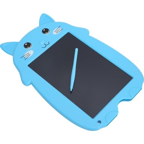 Writing Tablet Cartoon Cat Digital Drawing Board with Anti-Erasing Lock for School for Office Home handwriting board