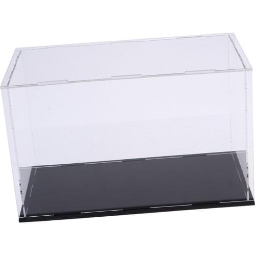 Clear Acrylic Display Case Dustproof Model Figures Protection Box 20x17x15cm