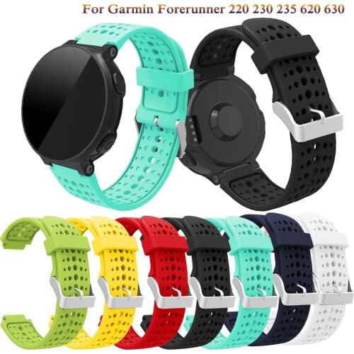 Fashion Silicone Wrist Band For Garmin Forerunner 220 230 235 620 630 Smart Watch Strap Watchband For Forerunner Fitness Tracker