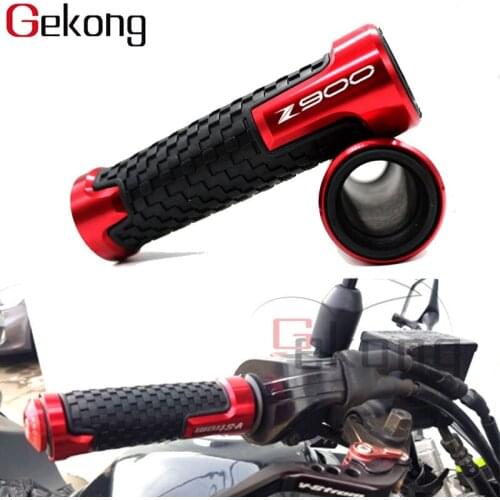 With Logo "Z900" Motorcycle Accessories handle grips racing handlebar Rubber Hand Grip For KAWASAKI Z900 Z 900 2017 2018