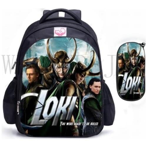Loki Marvel 16 Inch Super Hero Children School Bags Orthopedic Backpack Kids School Boys Girls Mochila Infantil Catoon Bags