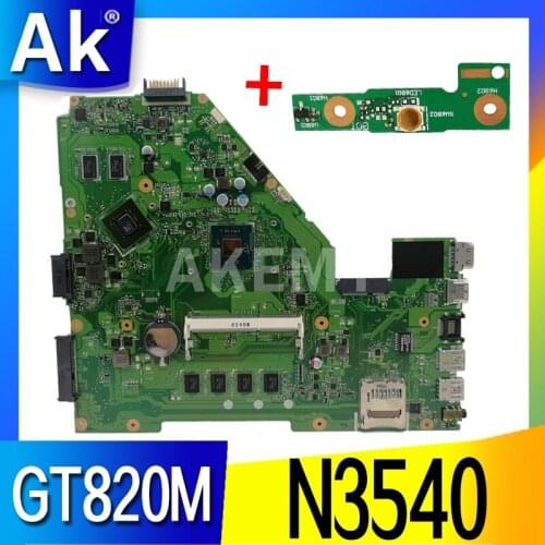 X550MD Motherboard For ASUS X550M X552M Y582M X550MJ X552M Laptop Motherboard N3540U 4GB RAM GT820M GPU Mainboard 100% test ok