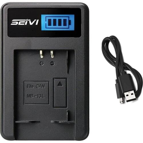 Battery Charger For Canon NB-13L NB13L CB-2LH CB-2LHE CB2LHE