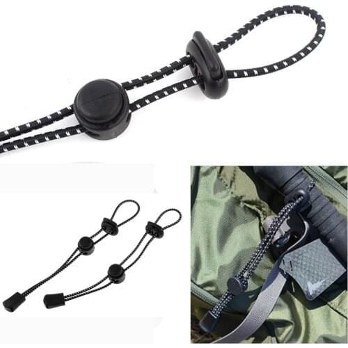 2pcs 19cm/7.5'' Climbing Backpack Hiking Walking Stick Fixing Elastic Cord Camping & Hiking Accessories