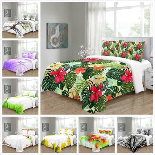 3D Duvet Cover Custom Comforter Quilt Blanket case Single Double King Bedding For Wedding Flower Drop Ship