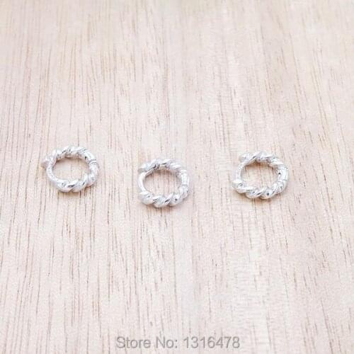 925 sterling silver ear bone Quintana chic twist clasp small ear buckle pierced bow ear ring simple ear jewelr inner diameter6mm