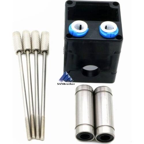 Ultimaker 2 UM2 Accessories DIY Dual Extrusion Kit Head Extruder Slider Seat 3 piece Injection Molded Cross Slider