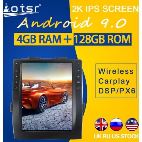 128GB ROM For Toyota Alphard 30 S Vellfire 2015 - 2019 Android 9.0 Tesla Style PX6 Carplay Car GPS Navigation Multimedia Player