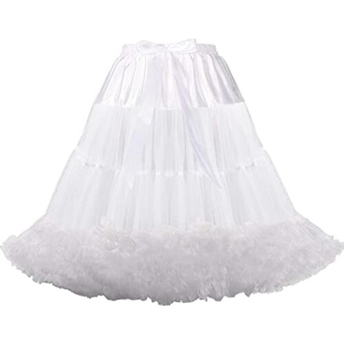 White Petticoat Puffy Tutu Underskirt Ballet Dance Pettiskirts Lolita Petticoats 2021