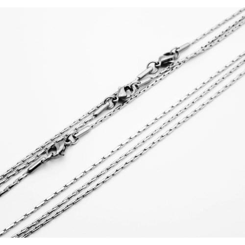 1.5mm Snake Chain 45cm 50cm 55cm 60cm Stainless Steel Rolo Chain Necklace For Women Fashion Jewelry