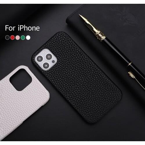 Classical Simple Solid Color Luxury Leather Phone Cover For iphone 11 12Mini Pro Max X XR XS 7 8 Plus Shockproof