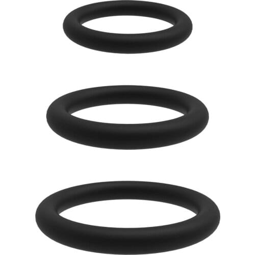 3pcs Penis Cock Ring For Men Delay Ejaculation Dildo For Male Glans Training Device Extender Adult Product Sex Toys Shop