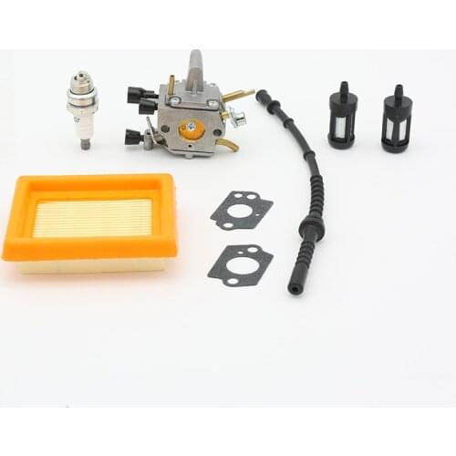 Carburetor Air Filter Fuel Hose Repower Kit For Stihl FS120 FS200 FS250 FS300 FS350 FR350 FR450 String Trimmer Brushcutter Parts