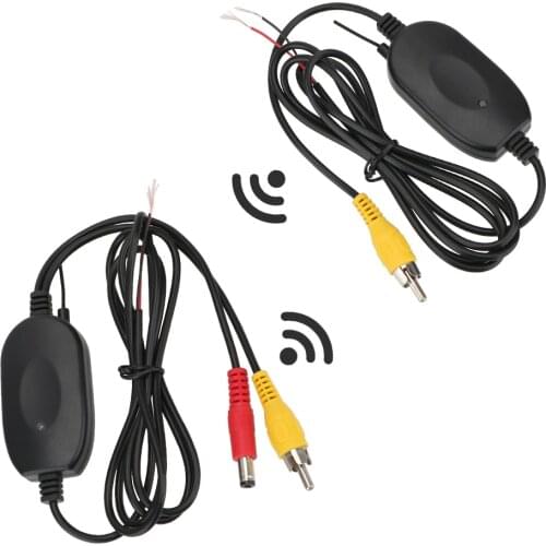 Video Transmitter Receiver Kit Screen Reverse Backup Rearview Cam 2.4G Wireless for Car Rear View Camera and DVD Monitor