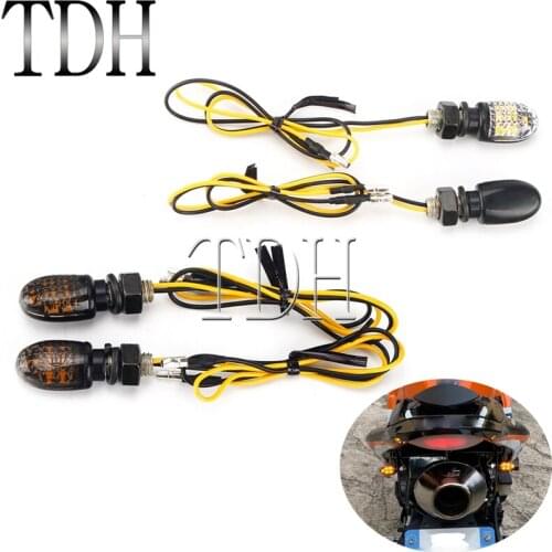 2pcs 8mm 10mm E24 Motorcycle LED Turn Signal Light for Honda Suzuki Kawasaki Yamaha LED Indicator Blinker Light