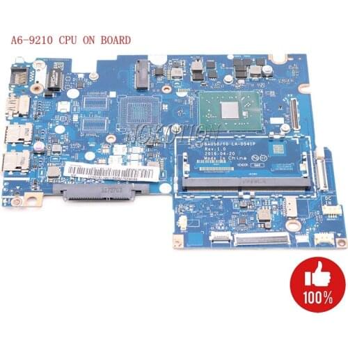 Nokotion BAUS0 Y0 LA-D541P For Lenovo Yoga 510-14AST 500-14ACZ 5B20J76068 laptop motherboard A6-9210 CPU