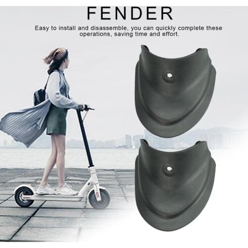 New 2Pcs For Xiaomi M365 Pro Front Rear Fender Mud Retaining Mud Retaining Water Electric Scooter Accessories Rear Fender Mud