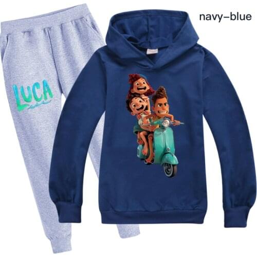 New Fancy Luca Kids Clothing Sets for Boys Cotton Costume Birthday Suit Long Sleeve Children Sport Suits Hoodies Tops+Pants
