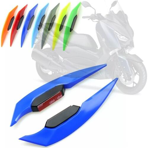 Motorcycle Airflow Fixed Wing Front Fairing Aerodynamic Lip Cover Side Spoiler Wing Trim Winglet For Yamaha XMAX300 250 400 125