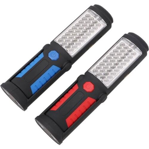 Rechargeable Usb Led Flashlight Work Light Lamp 41leds Magnetic Torch Support Stand Swivel Hook For Camping Workshop Car Repair