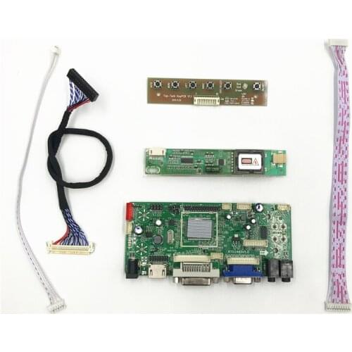 LCD controller board Built-in Jump Cap program VGA HDMI-compatible support for 15.4 inch 1280X800 LVDS LCD panel AUO B154EW01