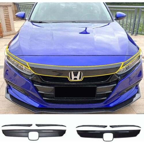 Fit For 10th generation Honda Accord 2019 2020 Front Grille Hood Engine Cover Trim Exterior Styling Accessories