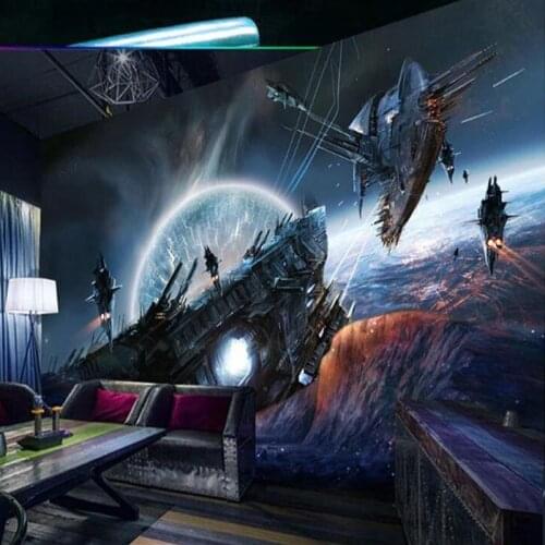 Custom Poster Wall Mural 3D Stereo Personalized Universe Space Photo Wallpaper Restaurant Cafe KTV Bar Decoration Wall Paper