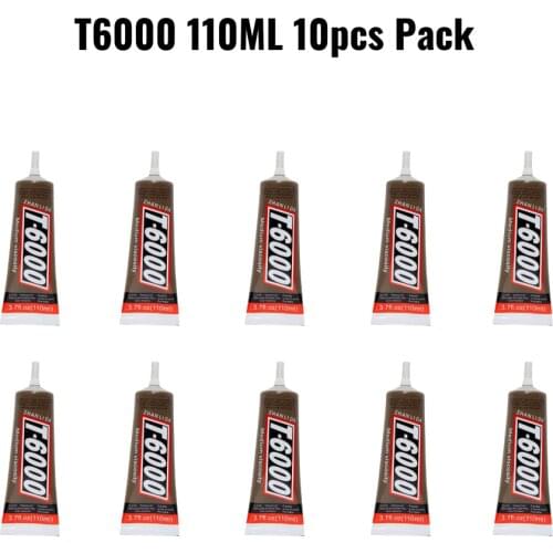 Zhanlida T6000 10 Pcs Pack Clear Contact Adhesive High Temperature Resistant Diy Diamond Painting Cloth Metal Fabric Glue -110ML