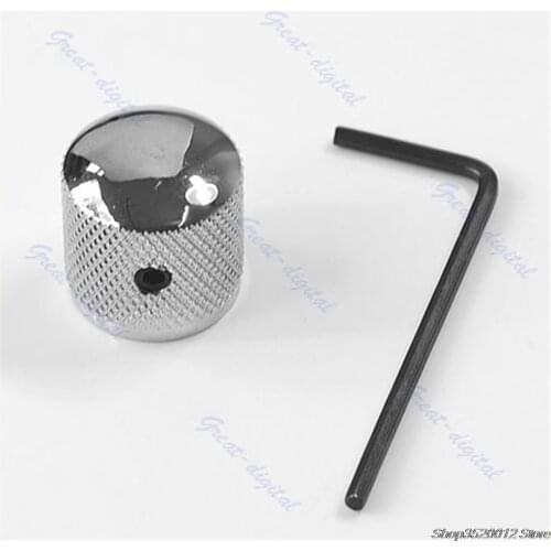 Knob Button Tone Volume Dome Knob For Guitar Bass FD TL Metal Chrome for LP TL A potentiometer guitar can all use