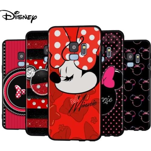 Silicone Case Disney Minnie Bow For Samsung Galaxy A9 A8 A7 A6 A6S A8S Plus A5 A3 Star 2018 2017 2016 Phone Case
