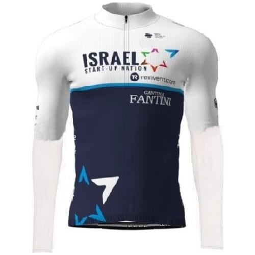 Spring Summer Long Cycling Jerseys 2021 ISRAEL START UP NATION TEAM Mtb Long Sleeve Men Bike Wear Cycling Clothing