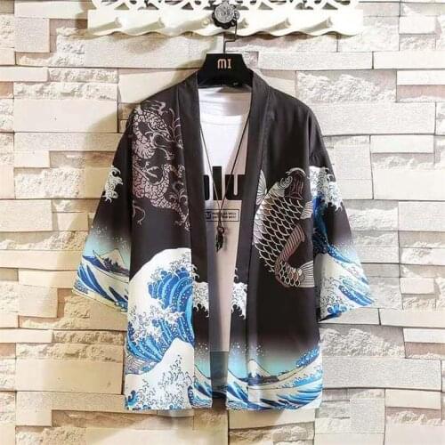 Women Japanese Kimono Cardigan Cosplay Shirt Blouse Japanese Yukata Beach Summer Traditional Clothing Asian Woman Clothes