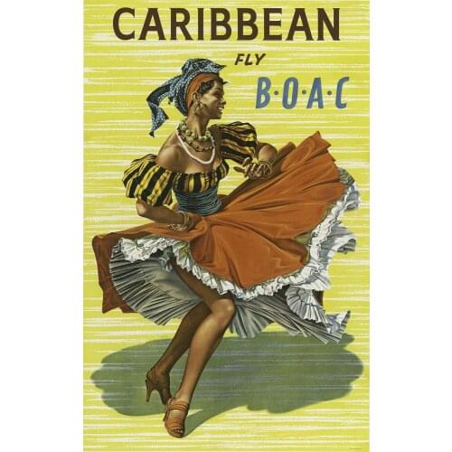 400X300MM Caribbean-Poster-Jamey-Scally-19351 jumbo fridge magnet SFM-0219 Better Jumbo Magnets