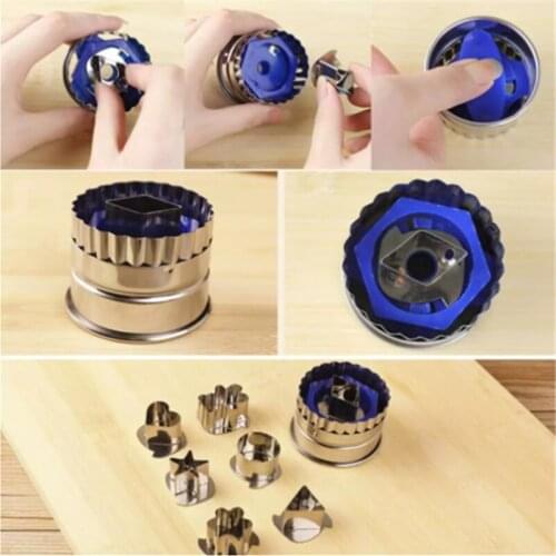 7pc / Set Baking Molds Cookie Cutters Set Stainless Steel Cookie Biscuit Cutters Eco-Friendly Cake Fondant Mold DIY Mold Tools