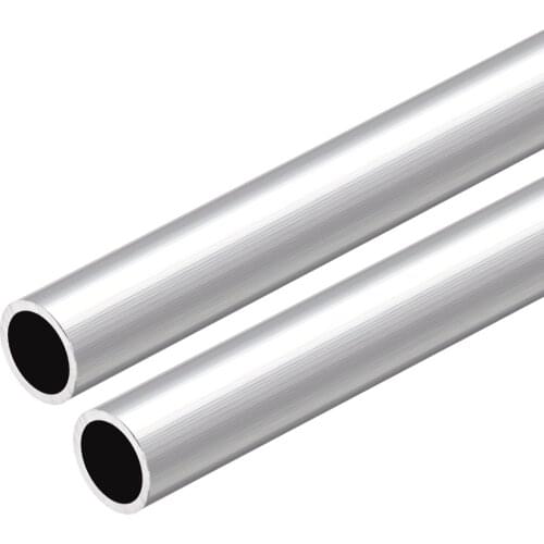 Uxcell 6063 Aluminum Round Tube 300mm Length 15mm OD 12mm Inner Dia Seamless Aluminum Straight Tubing 2 Pcs