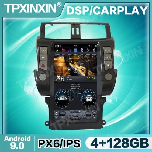 Tesla Screen Android Car Radio For Toyota Land Cruiser Prado 150 2010 - 2013 Multimedia Video DVD Player Navigation GPS 2din