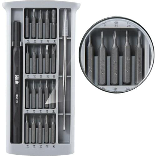 BEST-8930B NEW Design 24 in 1 S2 Steel Bits Interchangeable Electronic Precision Magnetic Cell Phone Repair Screwdriver Set