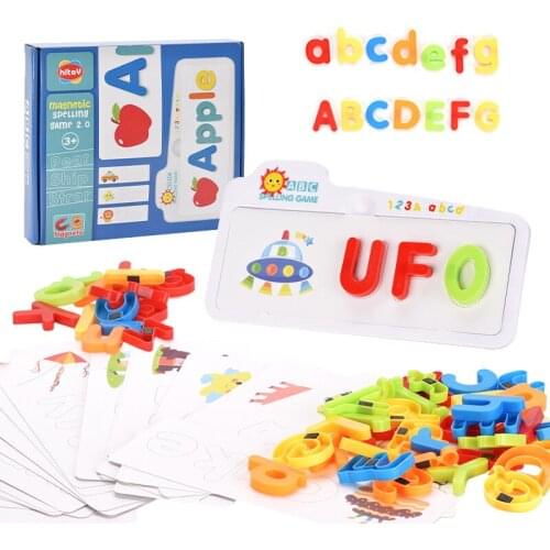 Colorful Magnetic Plastic Learning Alphabet Letters Toy English Letters Spelling Card Early Learing Educational Toy For Children