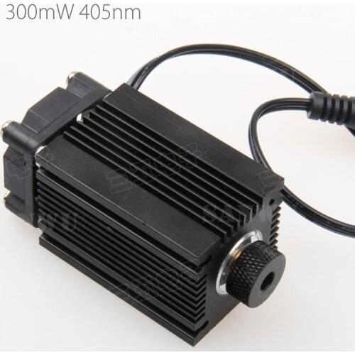 300mW 405nm Focusable Blue Violet Laser Module for DIY Laser Printer Engraving Machine Engraver with cooling fan