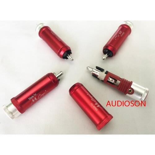 Hi-End Mundorf M-Cap nextgen WBT-0110AgAu signature RCA 1 set of 4pieces Rhodium plated