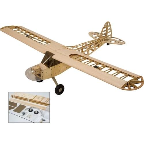 Dancing Wings Hobby S0801/S0804B Balsa Wood RC Airplane 1.2M Piper Cub Remote Control Aircraft KIT/PNP Version DIY Flying Model