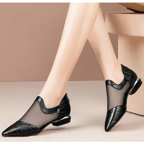 2020 Summer Shoes Gladiator Sandals Lace Up Ankle Boots Pointed Toe botas mujer Mesh Woman Sandals Boot Sandalias mujer 7509N