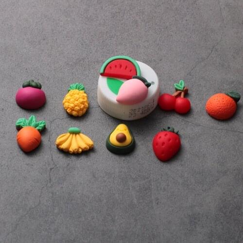 Doll House Mini Fruits Vegetables Strawberries Model Miniature Food Play DIY Small Kitchen Supermarket Toy Accessories