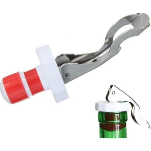 Multifunctional Beer Red Wine Tool Stainless Steel Bottle Opener&silicone Cork Wine Stopper Creative Kitchen Accessories