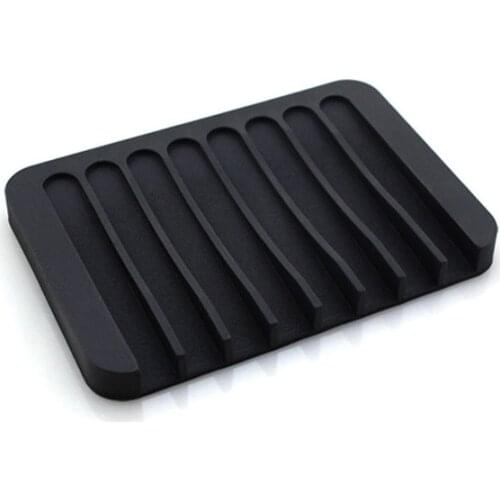Reusable Eco-friendly Silicone Bathroom Soap Dish Plate Holder Tray Storage Case SCVD889