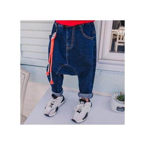 Fashion New Baby Boys Jeans Childrens Clothing Kids Boys Harem Pants Childrens Denim Pants Toddler Boys Loose Casual Jeans