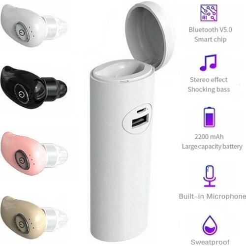 Bluetooth Headset In Ear Mini Headphone Wireless Earphone Sport Driving Earbud with Microphone for iPhone Android Phone